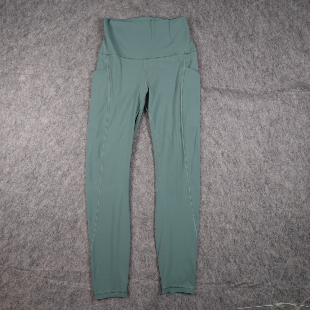 Lululemon Leggings Women 4 Green Align High Rise Pockets 25" Yoga Soft Gym Run